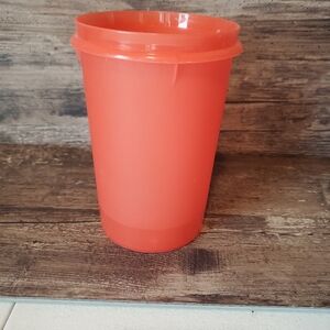 Vintage Tupperware Orange 321-7 No Lid Pour and Store Container